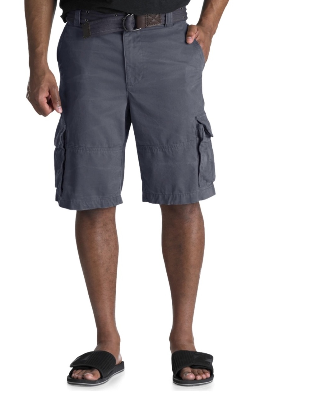Society of One, Men’s Cargo Shorts Charcoal Gray utility, Big & Tall Sz 48